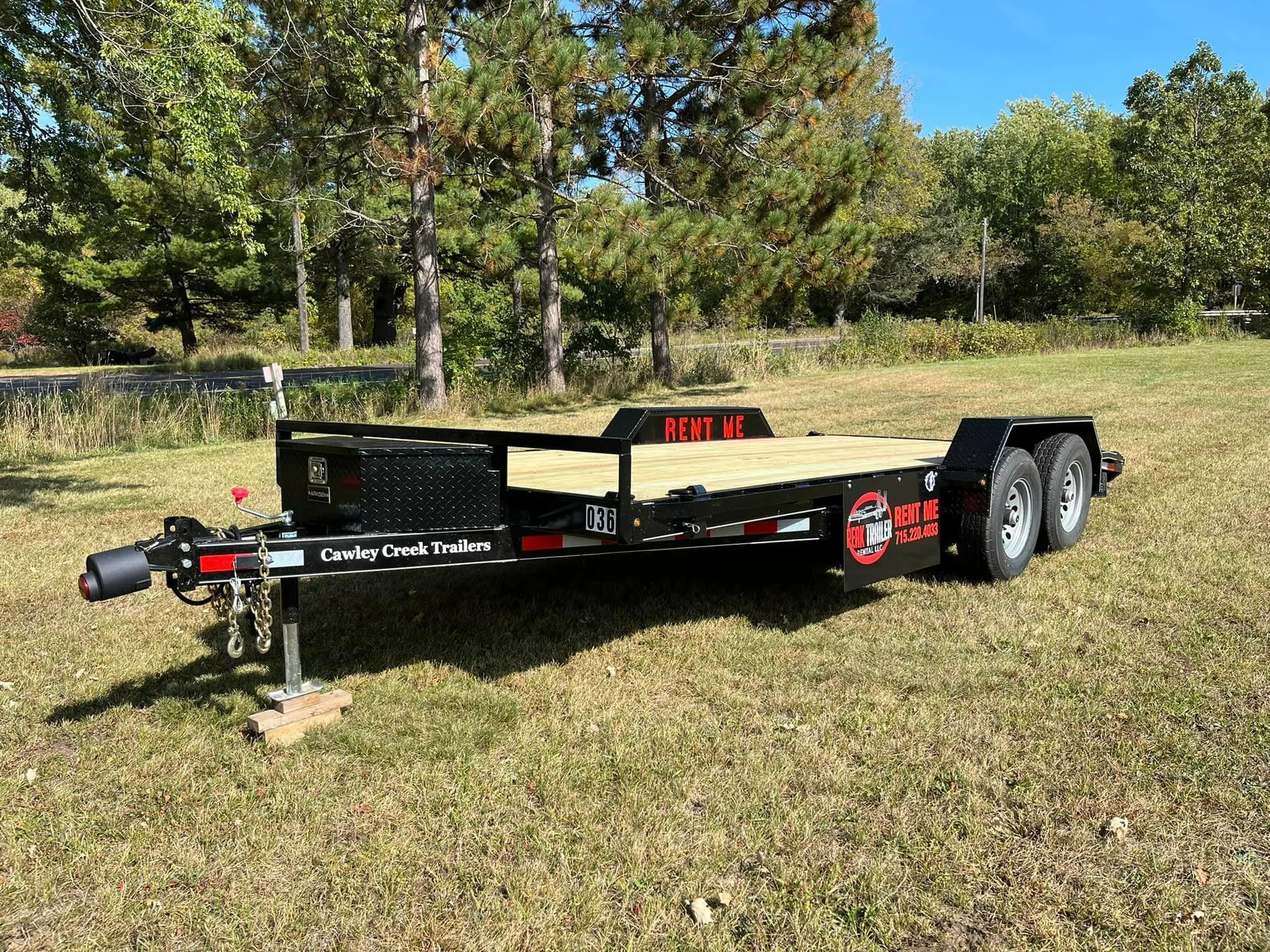 18' Car Hauler w/ Winch rental photo 3 - Eau Claire WI trailer rental