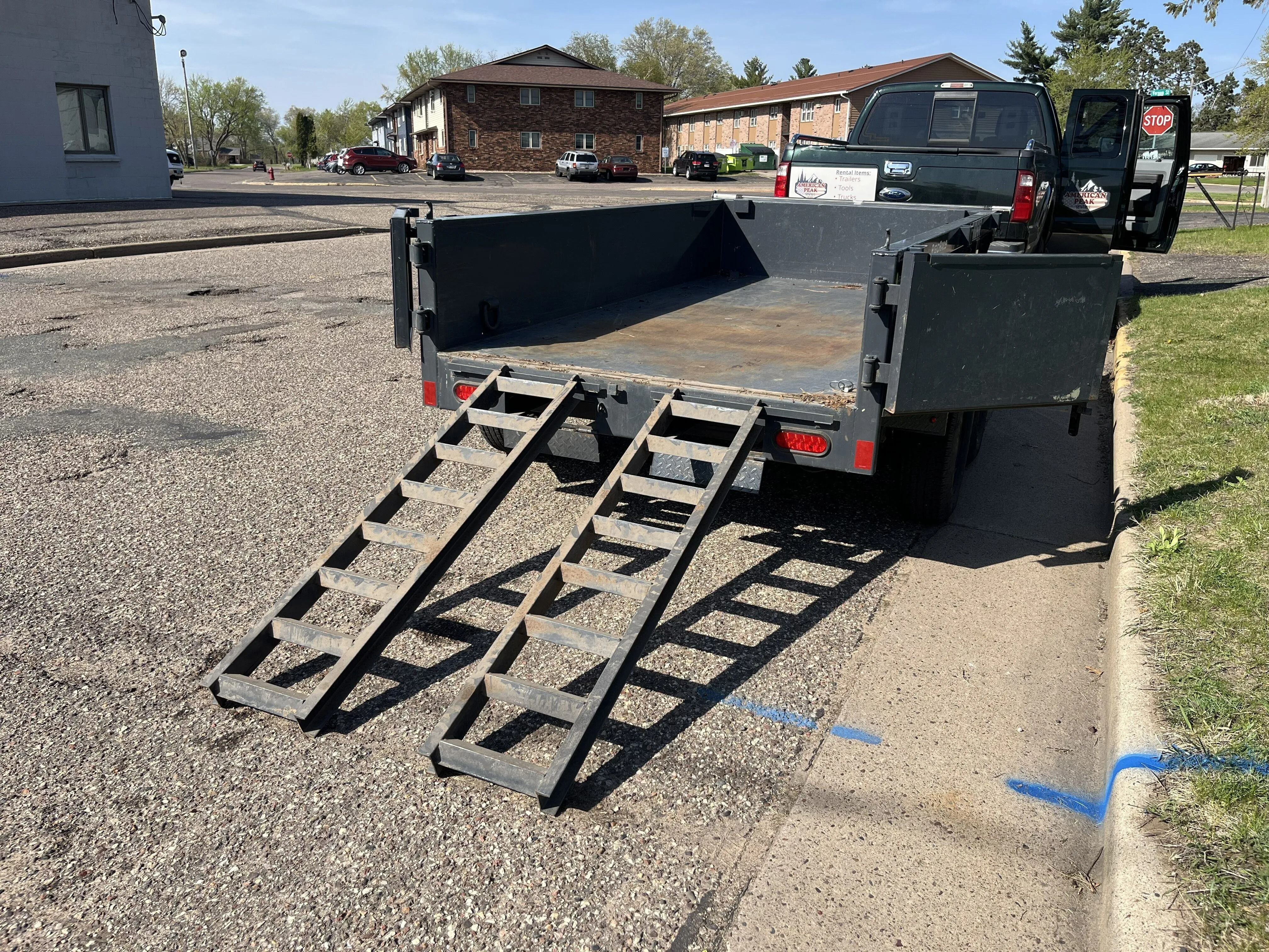 10' Dump Trailer rental photo 3 - Eau Claire WI trailer rental