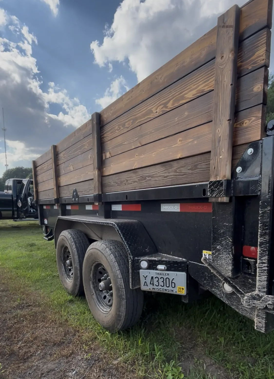14' Dump Trailer 4' Sides rental photo 3 - Eau Claire WI trailer rental