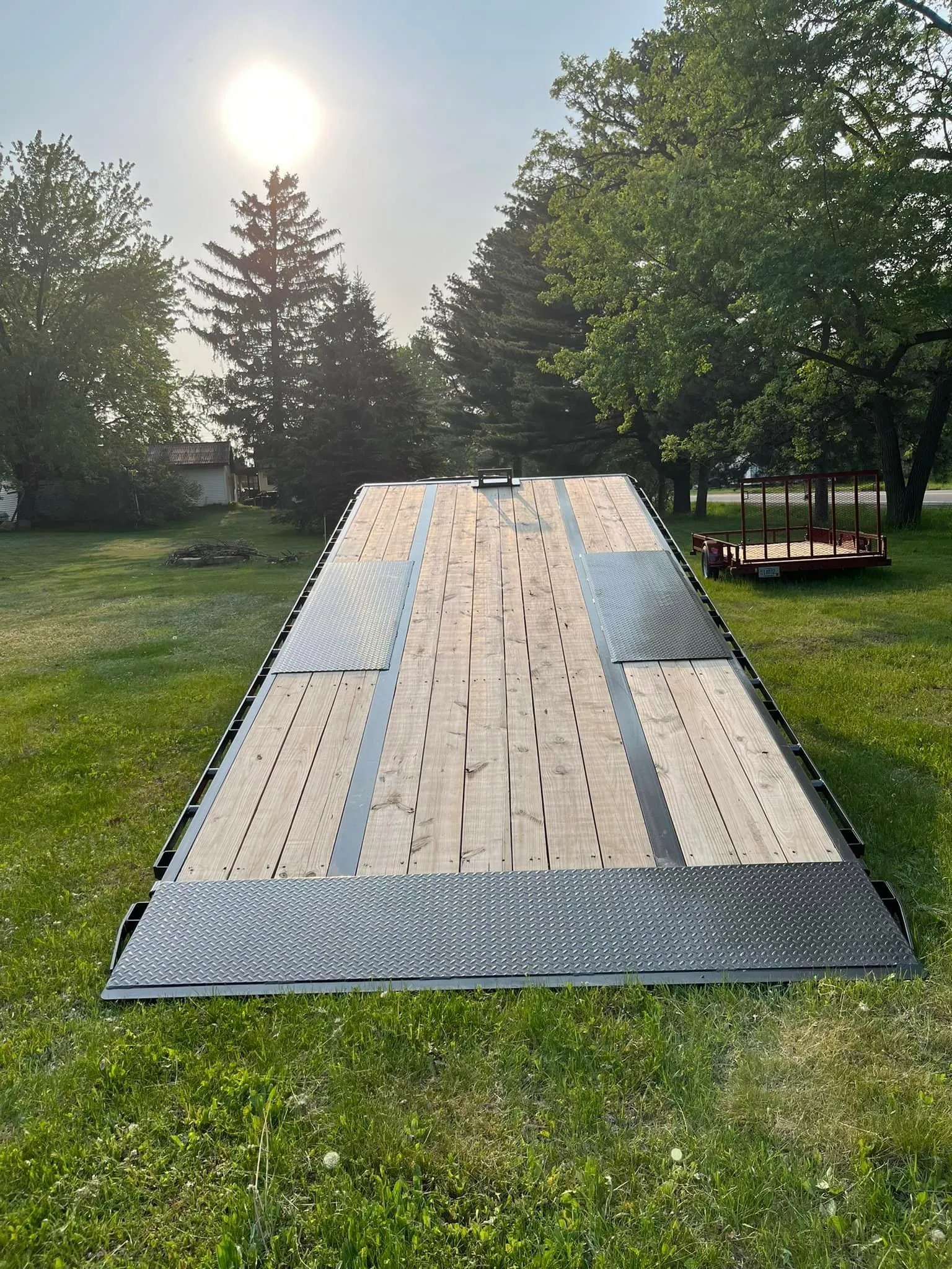 22' Deck Over Tilt Trailer w/ Winch rental photo 2 - Eau Claire WI trailer rental