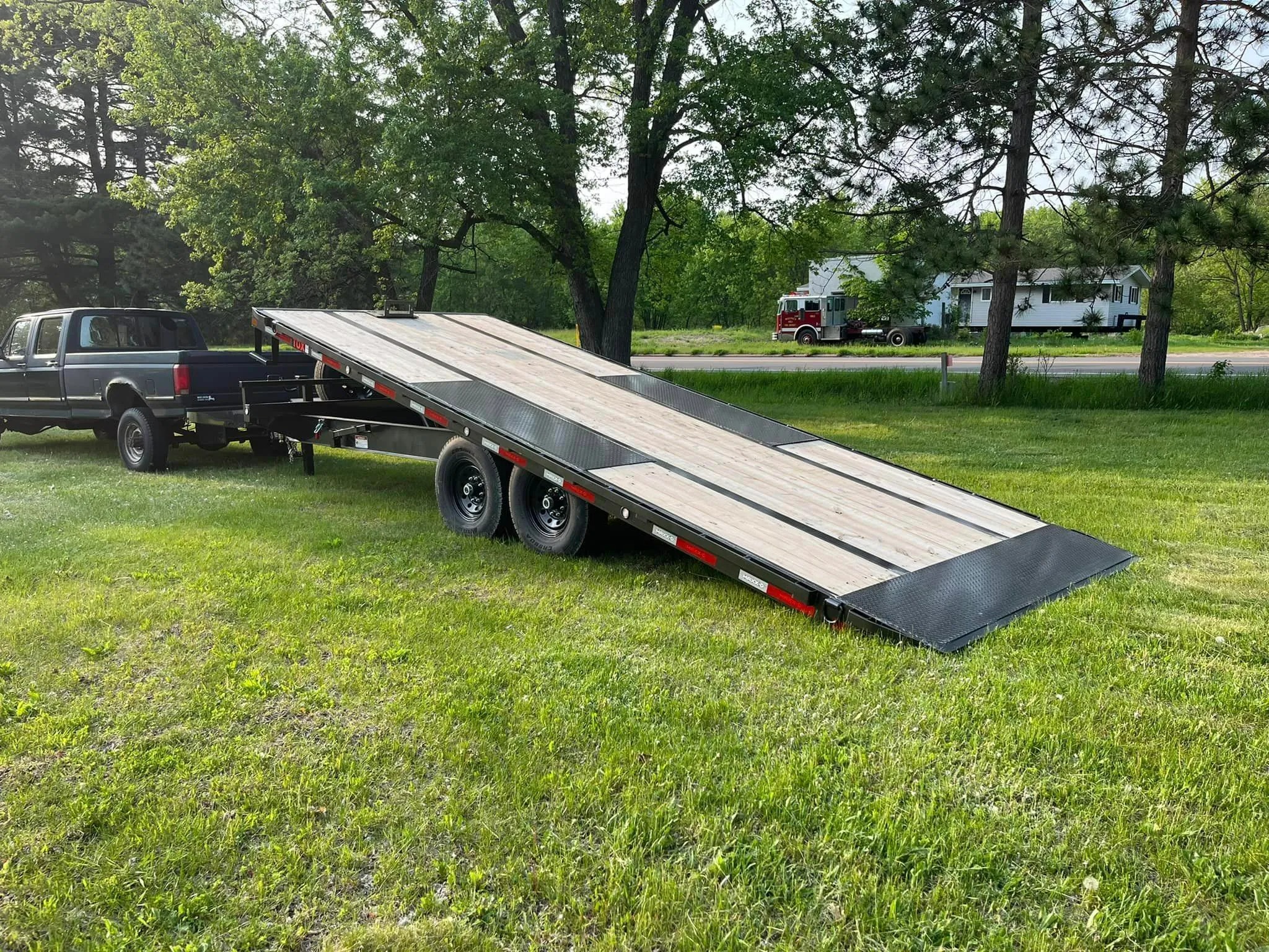 22' Deck Over Tilt Trailer w/ Winch rental photo 6 - Eau Claire WI trailer rental